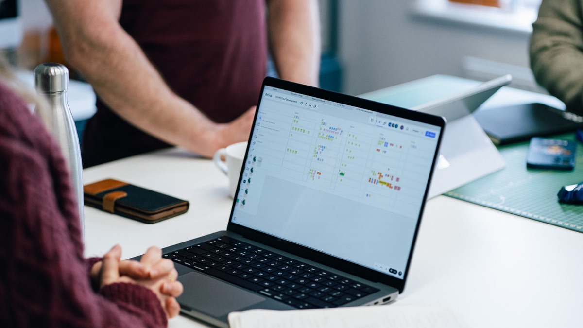 Person interacting with an AI-driven personalised learning interface